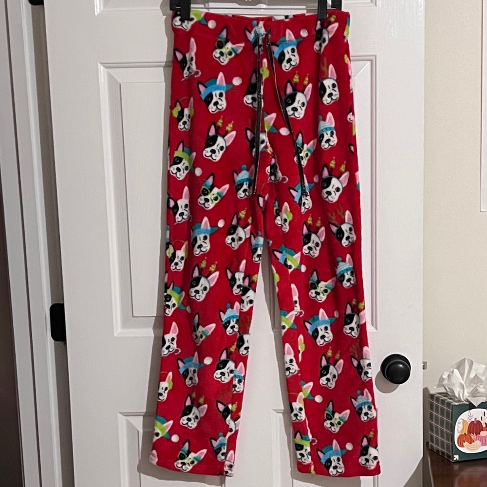 secret treasures fleece bulldog party pants